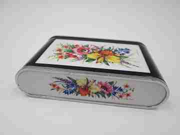Silvia Dandy Mate musical powder compact. Japan. 1970s. Clockwork