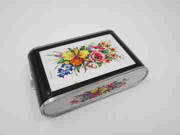 Silvia Dandy Mate musical powder compact. Japan. 1970s. Clockwork