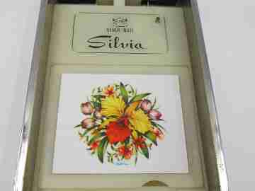 Silvia Dandy Mate musical powder compact. Japan. 1970s. Clockwork