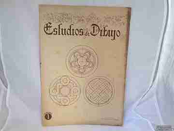 Sketchbook. 1940's. Geometric shapes. Drawings. Salvatella