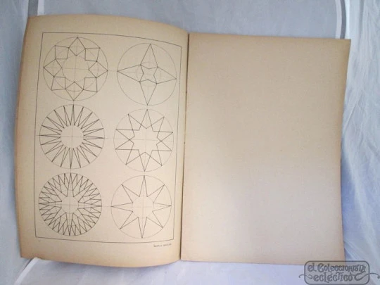 Sketchbook. 1940's. Geometric shapes. Drawings. Salvatella