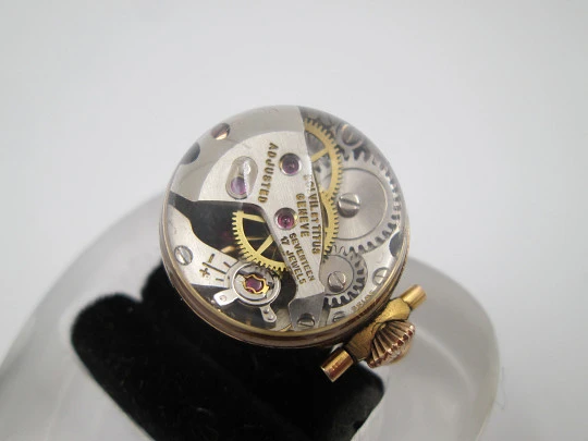 Solvil et Titus Genève transparent ball pendant watch. Gold plated.  Manual wind. 1970's