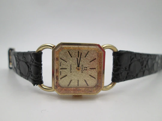 Solvil et Titus women's dress watch. Gold plated and steel. Manual wind. 1960's. Swiss