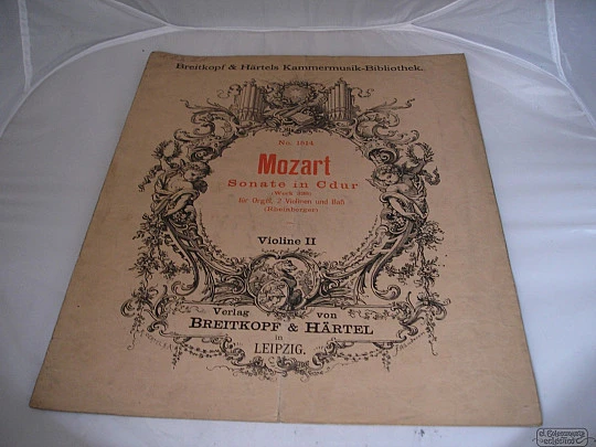 Sonate C-Dur. Mozart. Breitkopf & Härtel. 1930. Violin. Leipzig