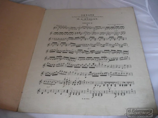 Sonate C-Dur. Mozart. Breitkopf & Härtel. 1930. Violin. Leipzig