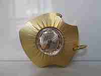 Sonia Super De Luxe 21 pendant watch. Gold plated metal. Swiss made. 1960's