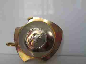 Sonia Super De Luxe 21 pendant watch. Gold plated metal. Swiss made. 1960's