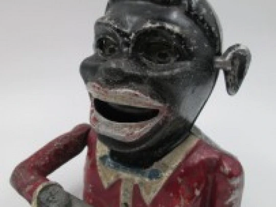 Starkie's Jolly Nigger. Coin bank. Cast alloy. 1950's. United Kingdom