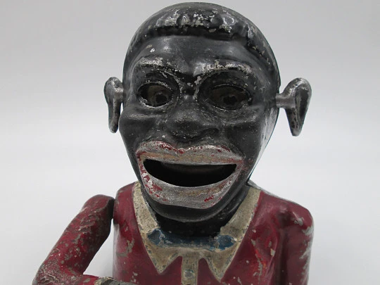 Starkie's Jolly Nigger. Coin bank. Cast alloy. 1950's. United Kingdom