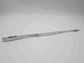 Sterling silver mechanical pencil with centimeters and inches meter. 1920's