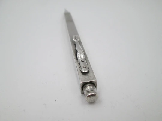 Sterling silver mechanical pencil with centimeters and inches meter. 1920's