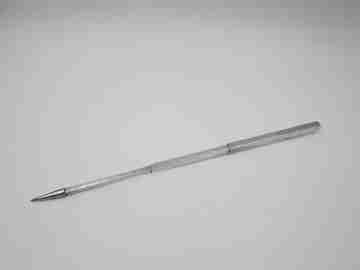 Sterling silver mechanical pencil with centimeters and inches meter. 1920's
