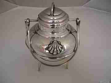 Sugar bowl. Sterling silver. 1970's. Saint James shell. Spain