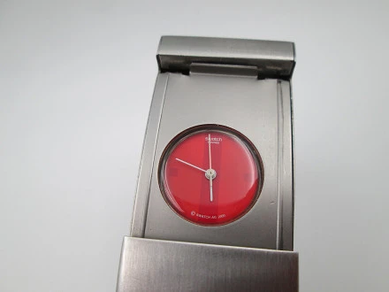 Swatch Irony Lady Xoanon Steel Red Dial Quartz Box 2000 | El  display picture 3