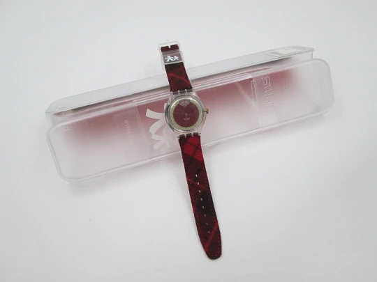 Swatch Magic Tool. Automatic. Bitone dial. Leather strap. Original box. 1994. Swiss