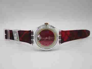 Swatch Magic Tool. Automatic. Bitone dial. Leather strap. Original box. 1994. Swiss
