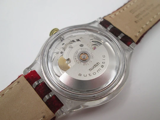 Swatch Magic Tool. Automatic. Bitone dial. Leather strap. Original box. 1994. Swiss