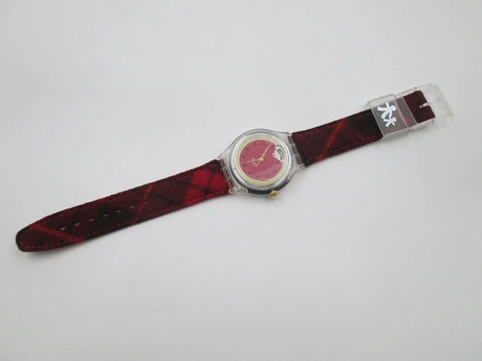 Swatch Magic Tool. Automático. Dial bicolor. Correa de piel. Estuche. 1994. Suiza