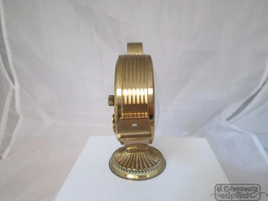 Swiza 8 days. Manual winding. Bronze. Alarm. Oil lamp. 1970's