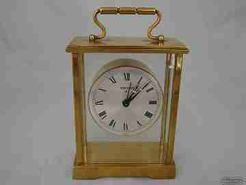 Swiza 8 días. Cuerda manual. Bronce. Argolla. Alarma. 1970