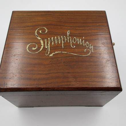 Symphonion Mechanical Music Box Four Metallic Records 1886