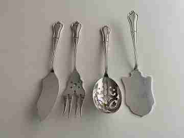 Table cutlery set. Four pieces. 925 sterling silver. 1970's. Spain
