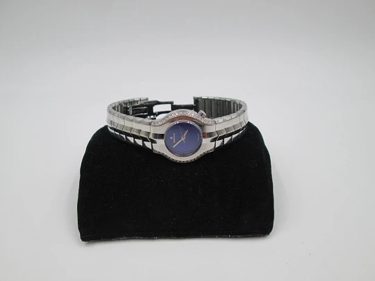 Tag Heuer Alter Ego mujer. Acero y diamantes. Esfera azul. Cuarzo. 2005