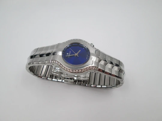 Tag Heuer Alter Ego mujer. Acero y diamantes. Esfera azul. Cuarzo. 2005