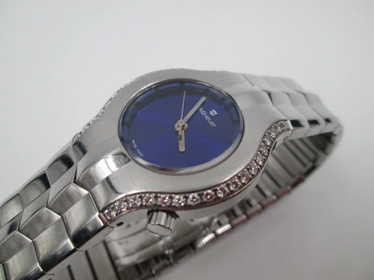 Tag Heuer Alter Ego mujer. Acero y diamantes. Esfera azul. Cuarzo. 2005