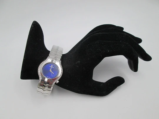 Tag Heuer Alter Ego mujer. Acero y diamantes. Esfera azul. Cuarzo. 2005