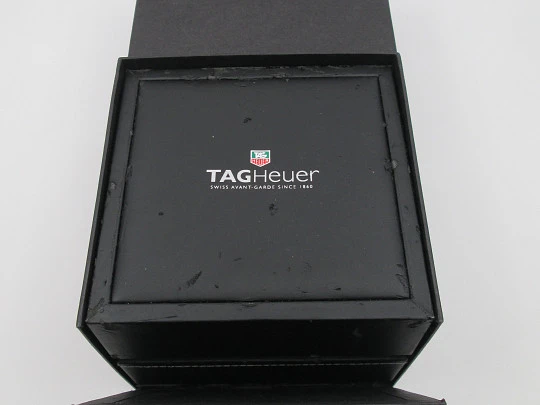 TAG Heuer Aquaracer 500m. Caliber 5. Steel & 18k gold. Black dial. Box. 2009