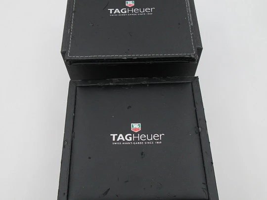 TAG Heuer Aquaracer 500m. Caliber 5. Steel & 18k gold. Black dial. Box. 2009