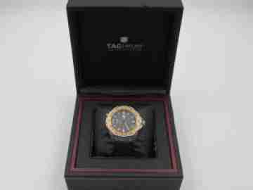 TAG Heuer Aquaracer 500m. Caliber 5. Steel & 18k gold. Black dial. Box. 2009
