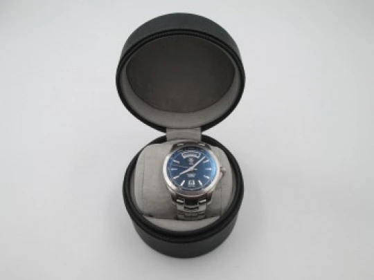 Tag Heuer Link Caliber 5. Automatic. Stainless steeel. Bracelet. Blue dial