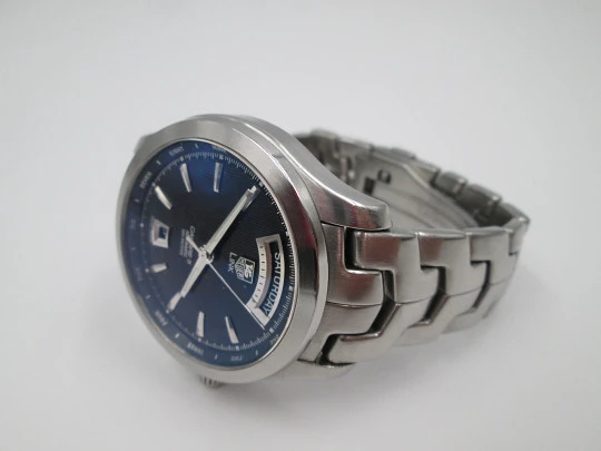 Tag Heuer Link Caliber 5. Automatic. Stainless steeel. Bracelet. Blue dial