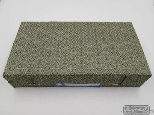 Ten chinese cloisonne boxes. Copper and colours enamel. Different ornate motifs. 1960's