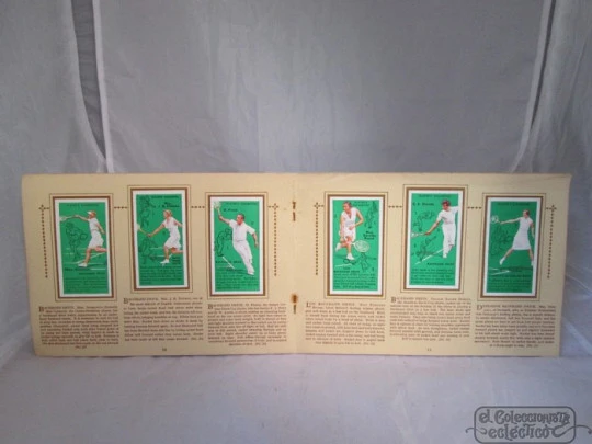 Tennis. Famous players. John Player. 1940's. 50 colour stickers