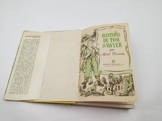 The Adventures of Tom Sawyer. Mark Twain. Illustrated book. Stories Collection. 1956