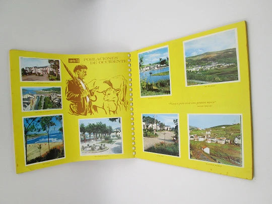 The beauties of Asturias stickers album. 455 colour cards. Heraclio Fournier. 1965