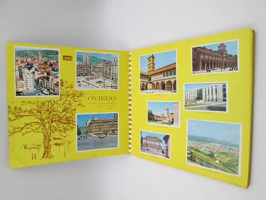 The beauties of Asturias stickers album. 455 colour cards. Heraclio Fournier. 1965