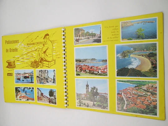 The beauties of Asturias stickers album. 455 colour cards. Heraclio Fournier. 1965