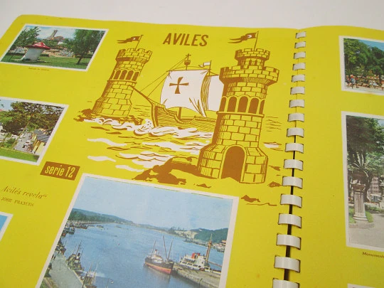 The beauties of Asturias stickers album. 455 colour cards. Heraclio Fournier. 1965