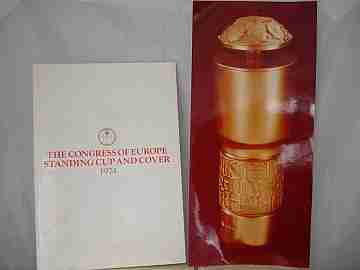 The Congress of Europe. Standing cup and cover. 1973. Silver