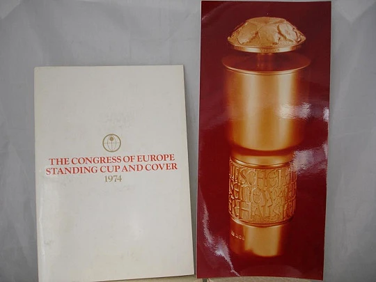 The Congress of Europe. Standing cup and cover. 1973. Silver