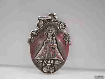 The Covadonga sanctuary. Virgin. Silver plated. 19th century