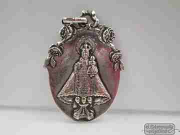 The Covadonga sanctuary. Virgin. Silver plated. 19th century