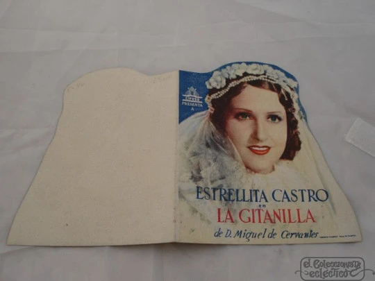 The gypsy girl. 1940. Estrellita Castro. Die-cut. Double. Colour