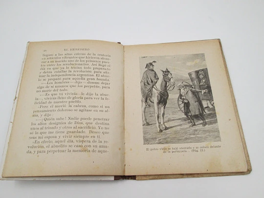 The Heir. Ramón Sopena publisher. Selected library. Hardcover. Drawings inside. 1943