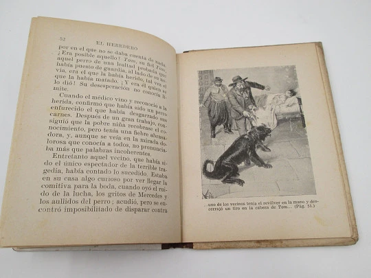 The Heir. Ramón Sopena publisher. Selected library. Hardcover. Drawings inside. 1943