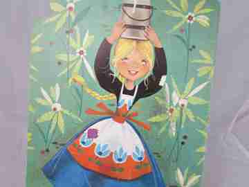 The milkmaid. Die-cut book. Goya publisher. 1975. Mª Rosa García